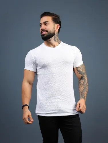 Camiseta Branca Masculina Confortável