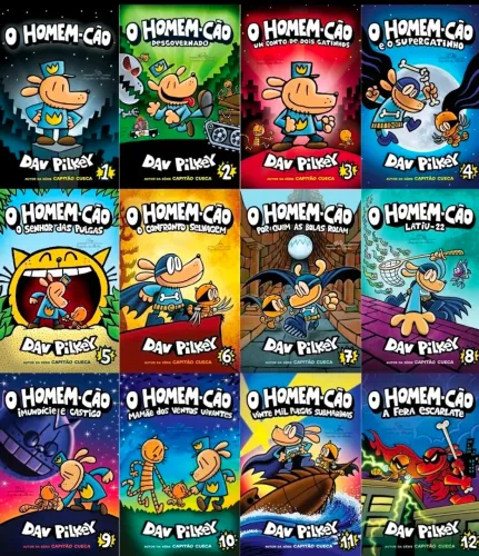 Coleção completa homem-cão vol 1 ao 12 novinhos