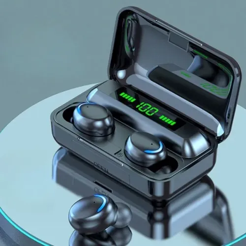 Fone de ouvido TWS sem fio F9-5 da Voltstech, fone de ouvido estéreo HiFi,