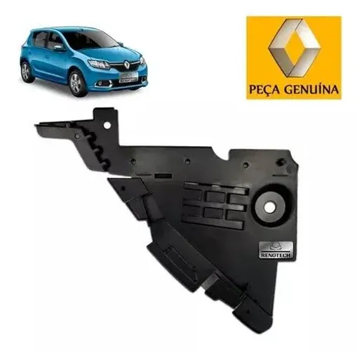Defletor Inferior Parachoque Dianteiro LD Renault Sandero e Logan 2013-2019