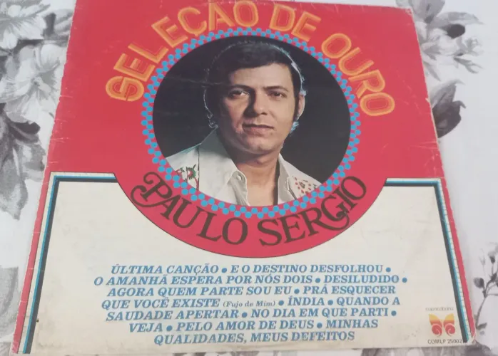 LP disco Vinil Paulo Sérgio Seleção de ouro última canção toca disco radiola vitrola som