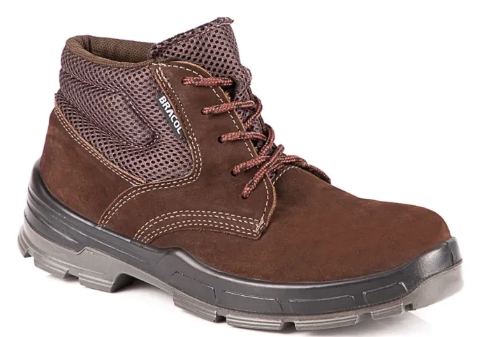 Bota BRACOL Nobuck Marrom PU - Todos os Tamanhos