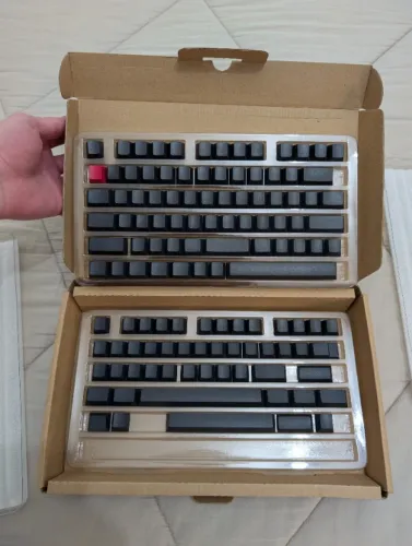 EnjoyPBT Blank Keycap Set Black PBT Cherry Profile NOVO
