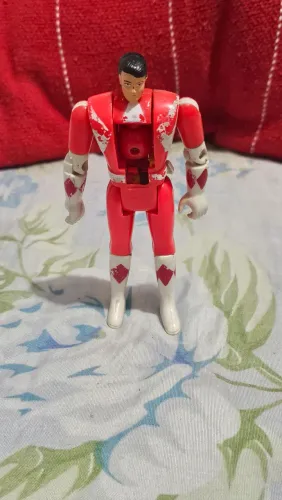 Boneco Power Rangers - Ranger Vermelho - Anos 90 gira cabeça