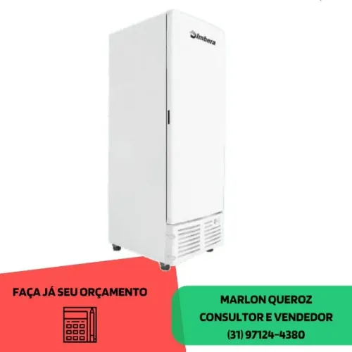 Freezer Vertical Imbera 560L Porta Cega 220v