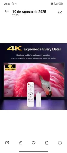 Tv stick novo na caixa