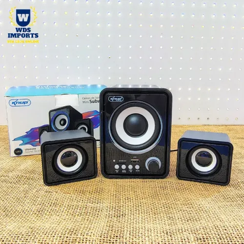 Caixa De Som para Pc e Notebook Com Bluetooth Subwoofer