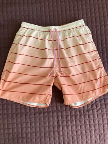 Shorts de Praia Estampado Listrado Toulon tamanho P