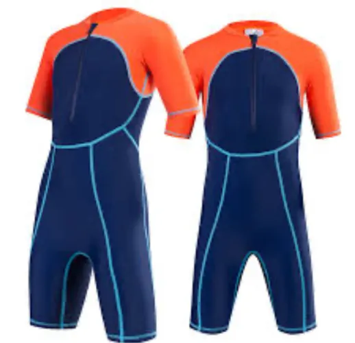 ?Macacão Natação Nabaiji Azul Infantil TAM 7 anos unissex 