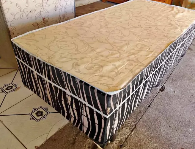 Cama Box Casal Zebra