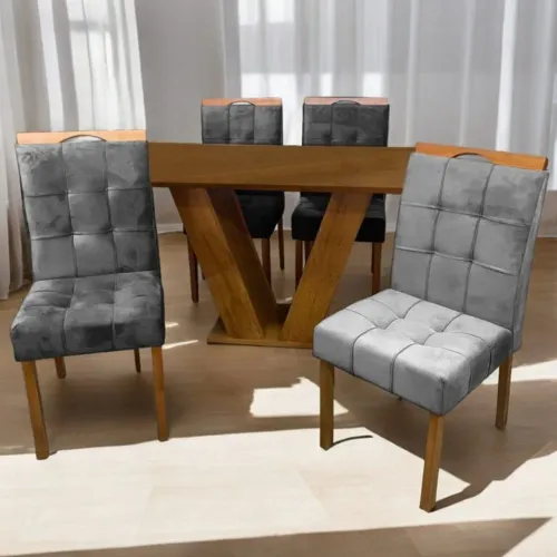 Mesa Classic com 4 cadeiras Sophia - Entrega Rápida 