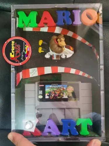 Diorama Quadro Mario Kart - Donkey Kong