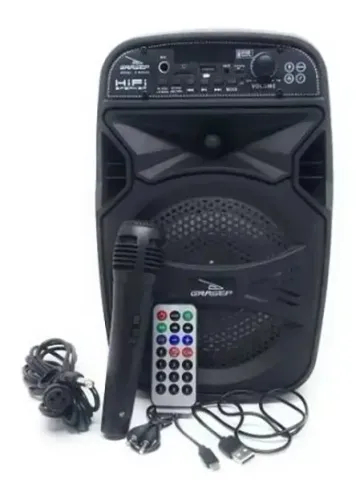 Caixa de Som Grasep D-BH6101 -Potência, Conexão Bluetooth e Microfone Incluso Loja Coimbra