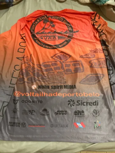Camisa Oficial 3ª Volta Ilha de Porto Belo - M - Canoagem Va?a