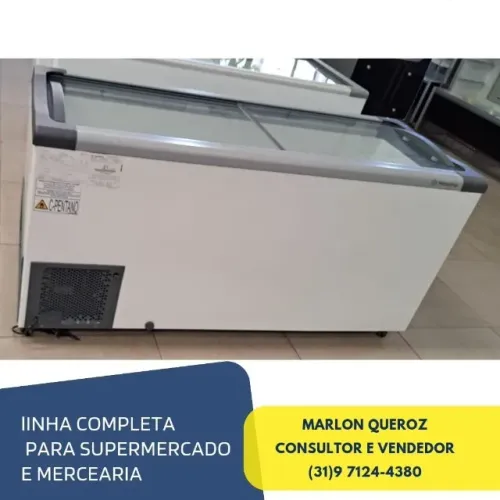 Freezer Congelador Tampa de Vidro Fricon 503L 