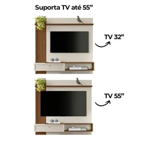 Painel home alvorada até 55 polegadas instalação do painel e entrega grátis