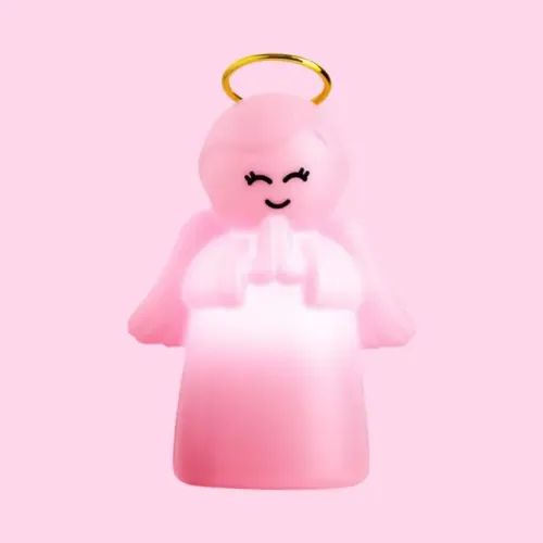 ANJO DA GUARDA LUMINÁRIA ROSA 3X SEM JUROS CARTÃO