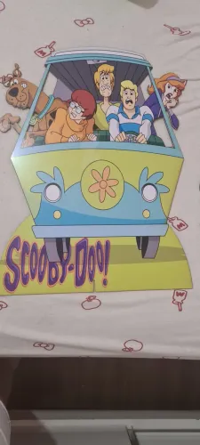 MDF Scooby Doo - Decoração de festa + flores em EVA