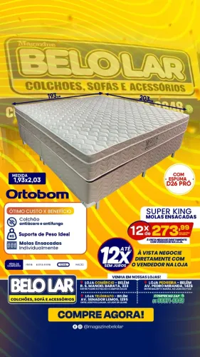 Cama Super King Molas Ensacadas