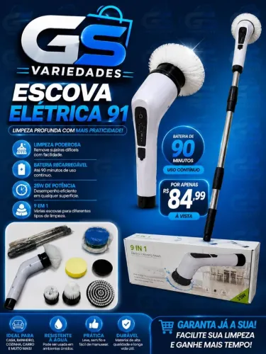 Escova de Elétrica de Limpeza