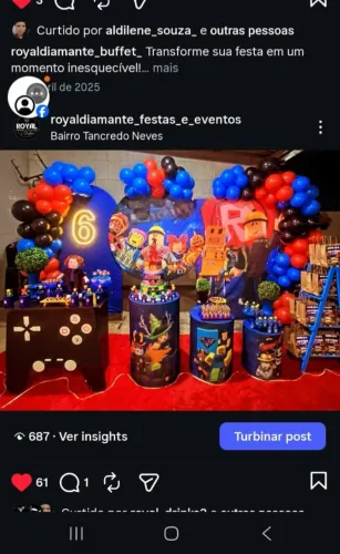 Decoração de festas e eventos