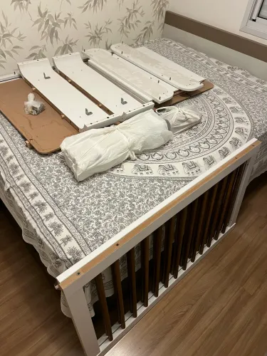 Berço progressivo e mini cama + colchão