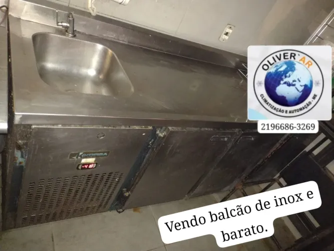BALCÃO DE INOX