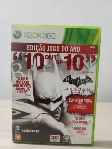 BATMAN ARKHAM CITY Jogo de XBOX 360 Semi Novo 