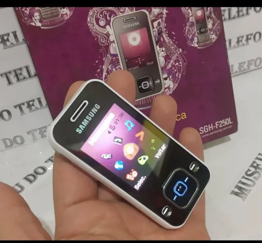 Samsung f250 celular antigo slaide pequeno estado de novo 