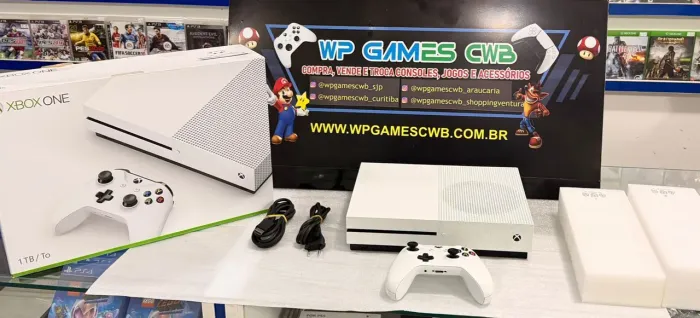 Xbox One S 1Tb Na Caixa Completo