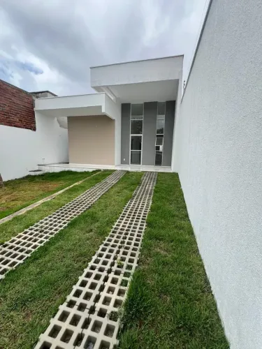 Casas Novas Planas, Messejana, 8,00m X 29,00m, 3 Suítes, 100m2, Porcelanato, Pronta Pra Mo