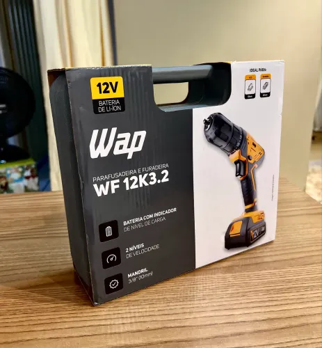 Parafusadeira e Furadeira Portátil WAP WF 12K3.2 Nova Pronta Entrega