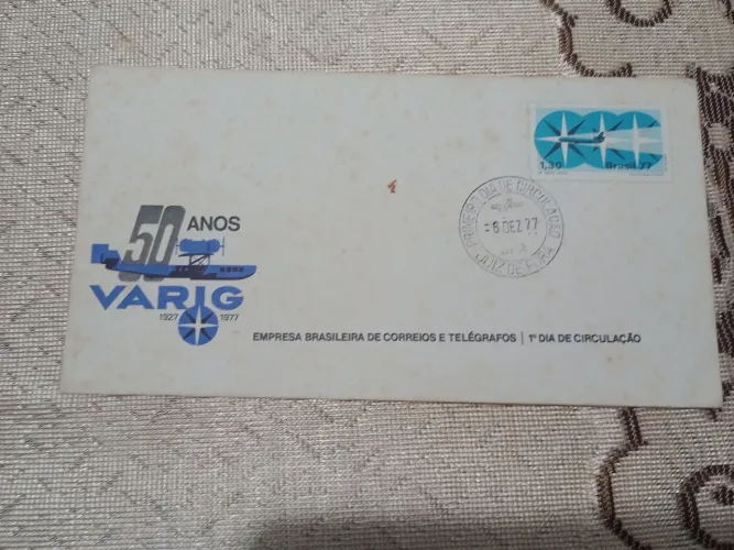 Selo primeiro dia circulação50 anos Varig