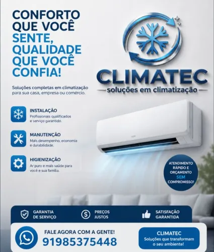 Trabalhamos com instalação, manutenção e higienização de ar-condicionado ?