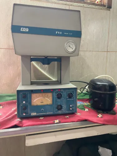 Forno Odontológico EDG FV-1 Vacun-Clay + Compressor Vácu