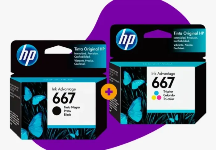 Cartucho Hp 667 novo