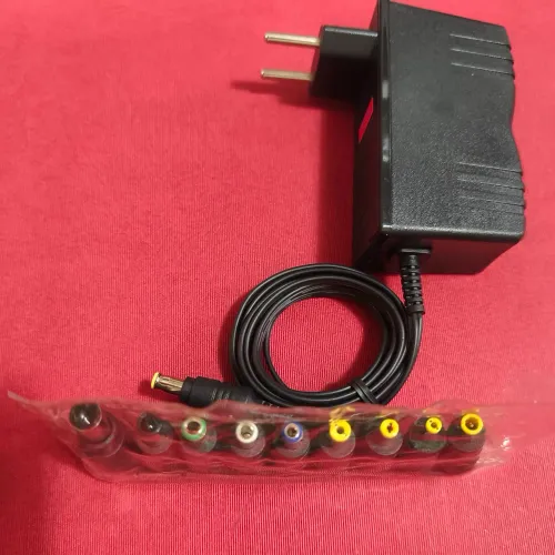 Kit 2 Fontes de alimentação 12V Bivolt + Jogo com 8 Adaptadores Plugs P4 Universal