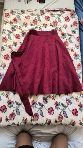 Saia Midi godê envelope transpassada 