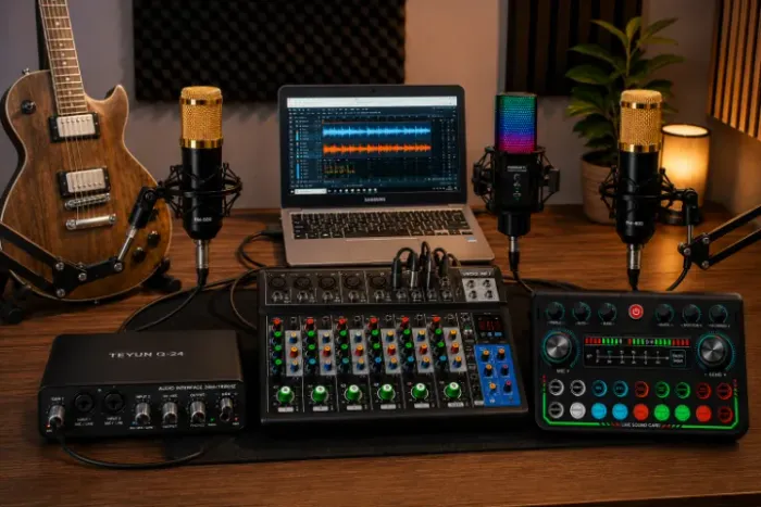 Home studio Para cantor ou radialista podcast