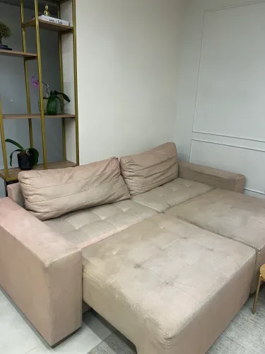 Sofá retrátil 4 lugares Marrom