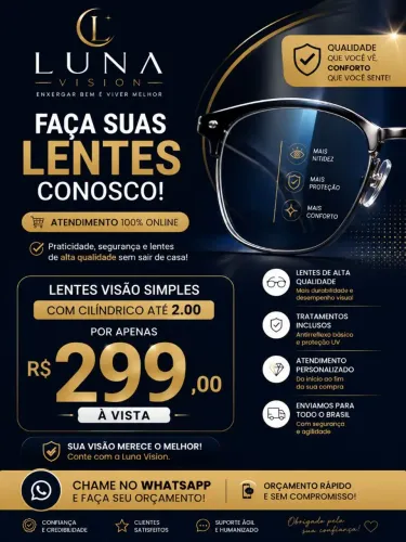 Promoção lentes oftalmicas 