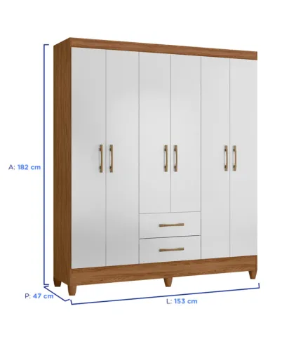 Guarda-roupa casal faz entrega grátis