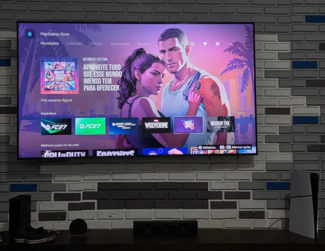 PS5 Slim Digital IMPECÁVEL!!! l/ 1 Controle/ 1 Jogo