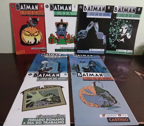BATMAN REVISTA O LONGO DIA DAS BRUXAS EM 8 EDIÇÕES