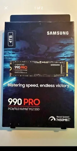 SSD Samsung 990 PRO 4TB NVMe M.2 - SAÚDE 100% (quase sem uso)