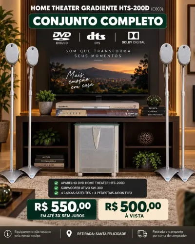 HOME THEATER GRADIENTE HTS-200D (C003)