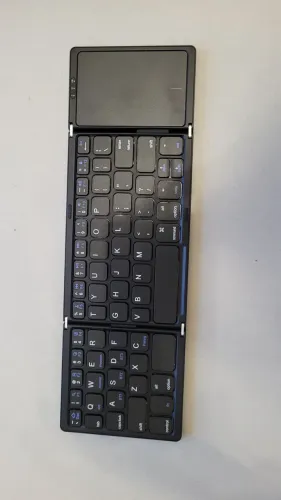 Teclado Dobrável Bluetooth B089T com Touchpad - Sem Fio