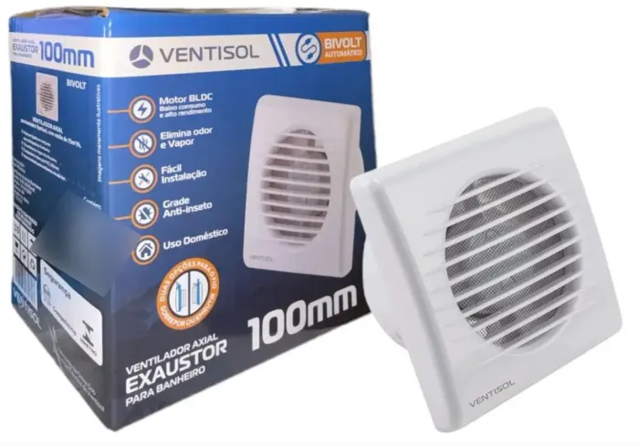 Exaustor para banheiro ventisol