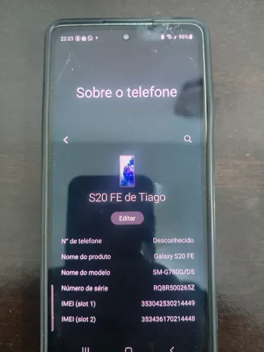 Celular s20 fé 128 gigas 
