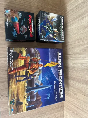 Boardgame Alien Frontiers + Factions + OutBelt + Expansion Pack #1 a #6